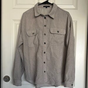 Velvet Heart Light Gray Textured Shirt